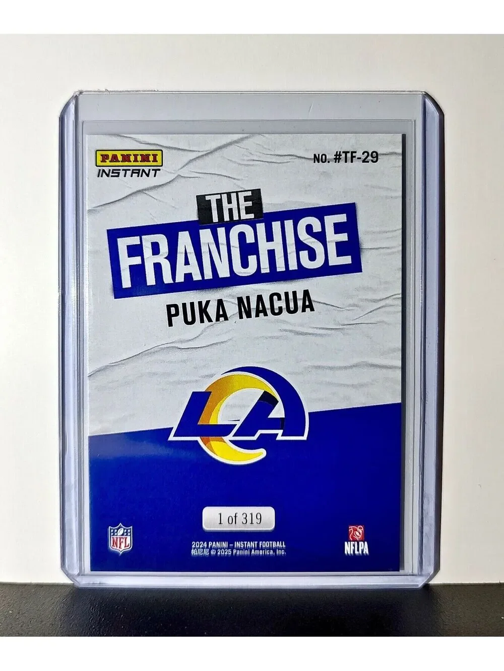 Puka Nacua 2024 Panini The Franchise NFL #29 Football Card Rams 1 of 319